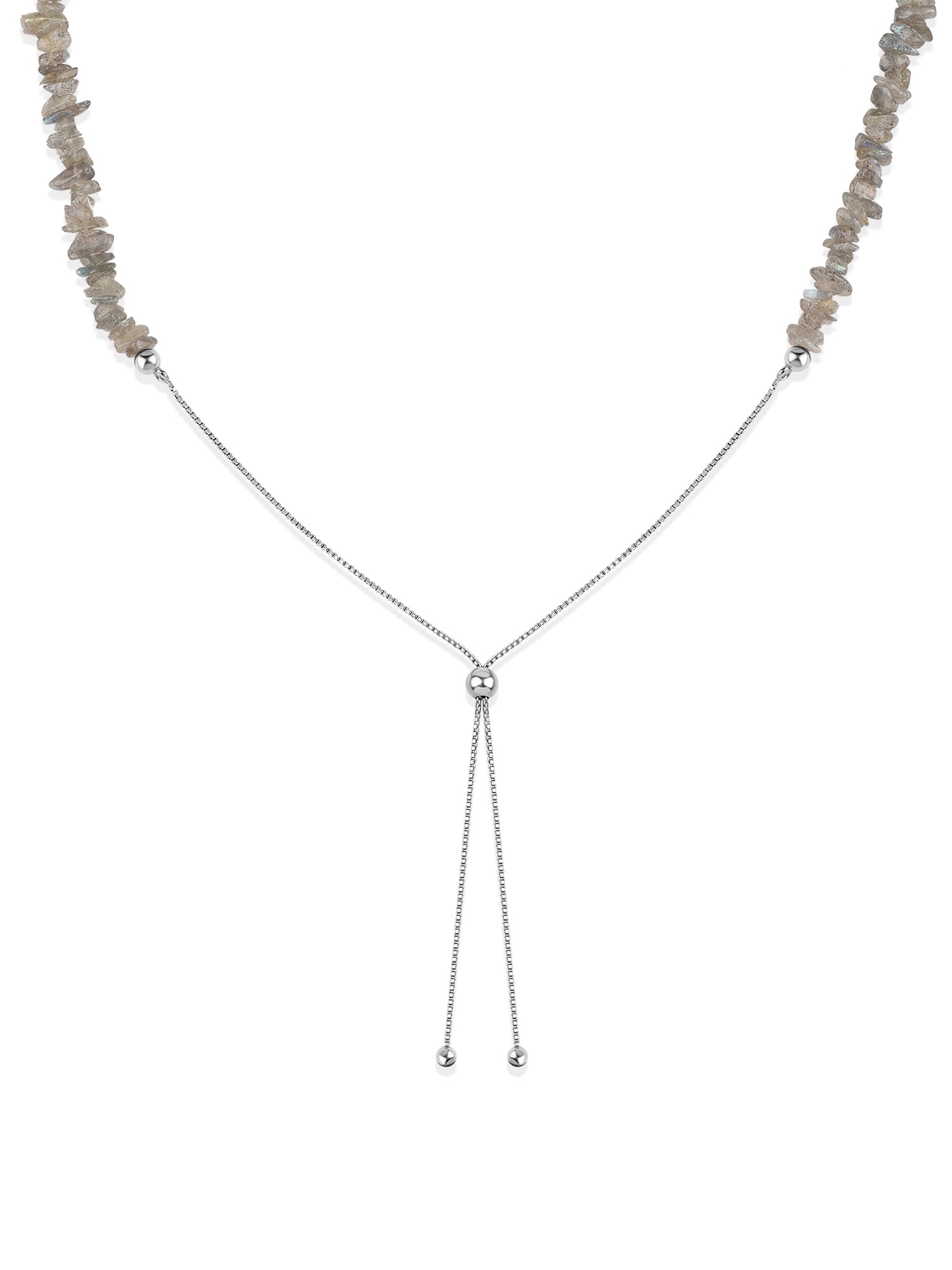 Labradorite Beads Bolo Necklace