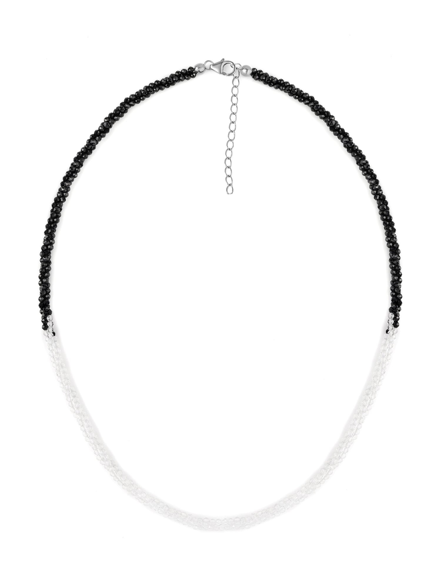 Black & White Half N Half Necklace