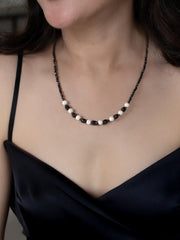 Yin And Yang Black Spinal Necklace