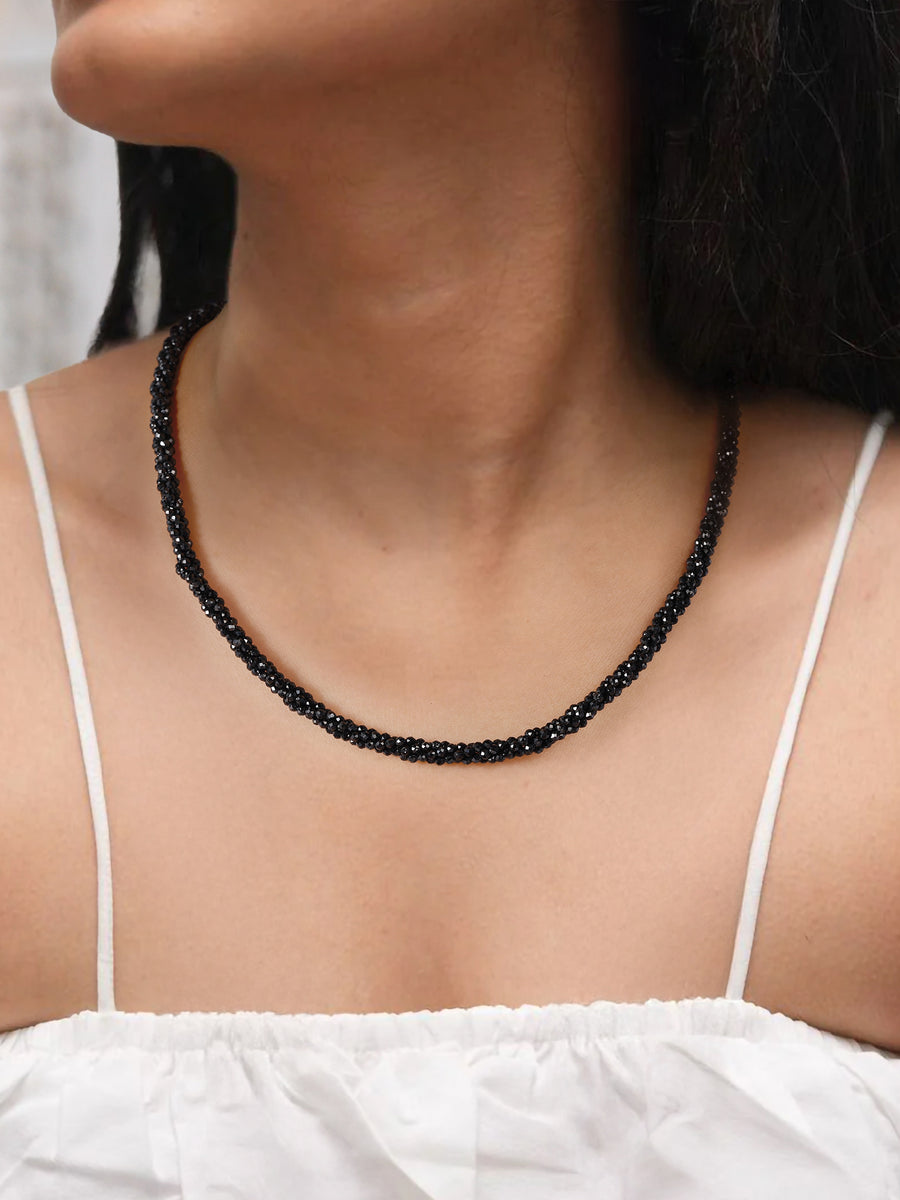 Black Is Back Spinel Necklace