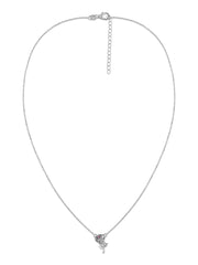 Love in Bloom Silver Valentine Necklace