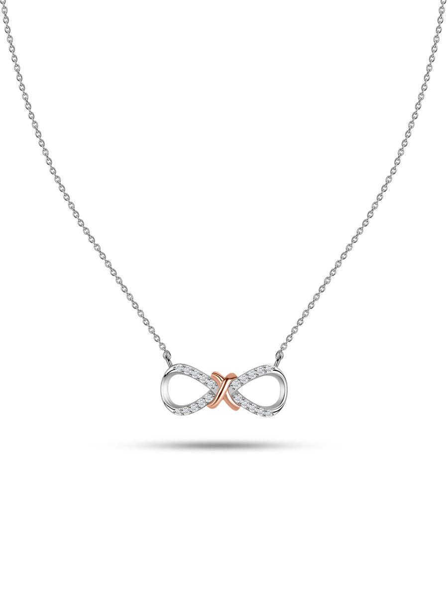 Infinity Silver Necklace for Women