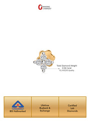 Flower Lab Grown Diamond Nose Pin