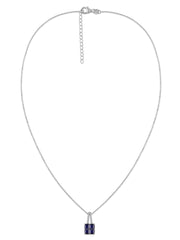 Blue Majesty Sapphire Silver Pendant