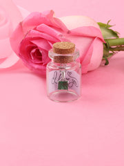 Princess Green Emerald Pendant With Chain