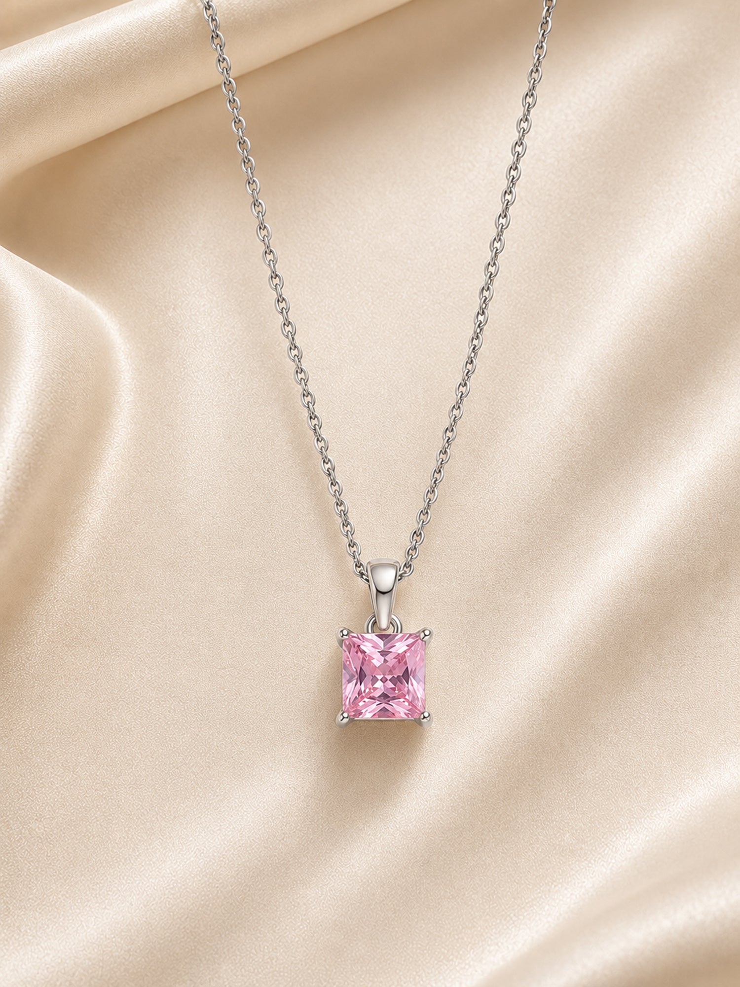 Princess Pink Pendant With Chain