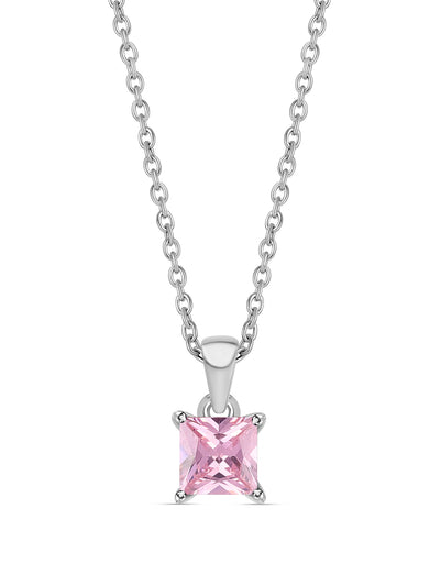 Princess Pink Pendant With Chain