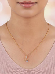 Natural Emerald Drop Pendant