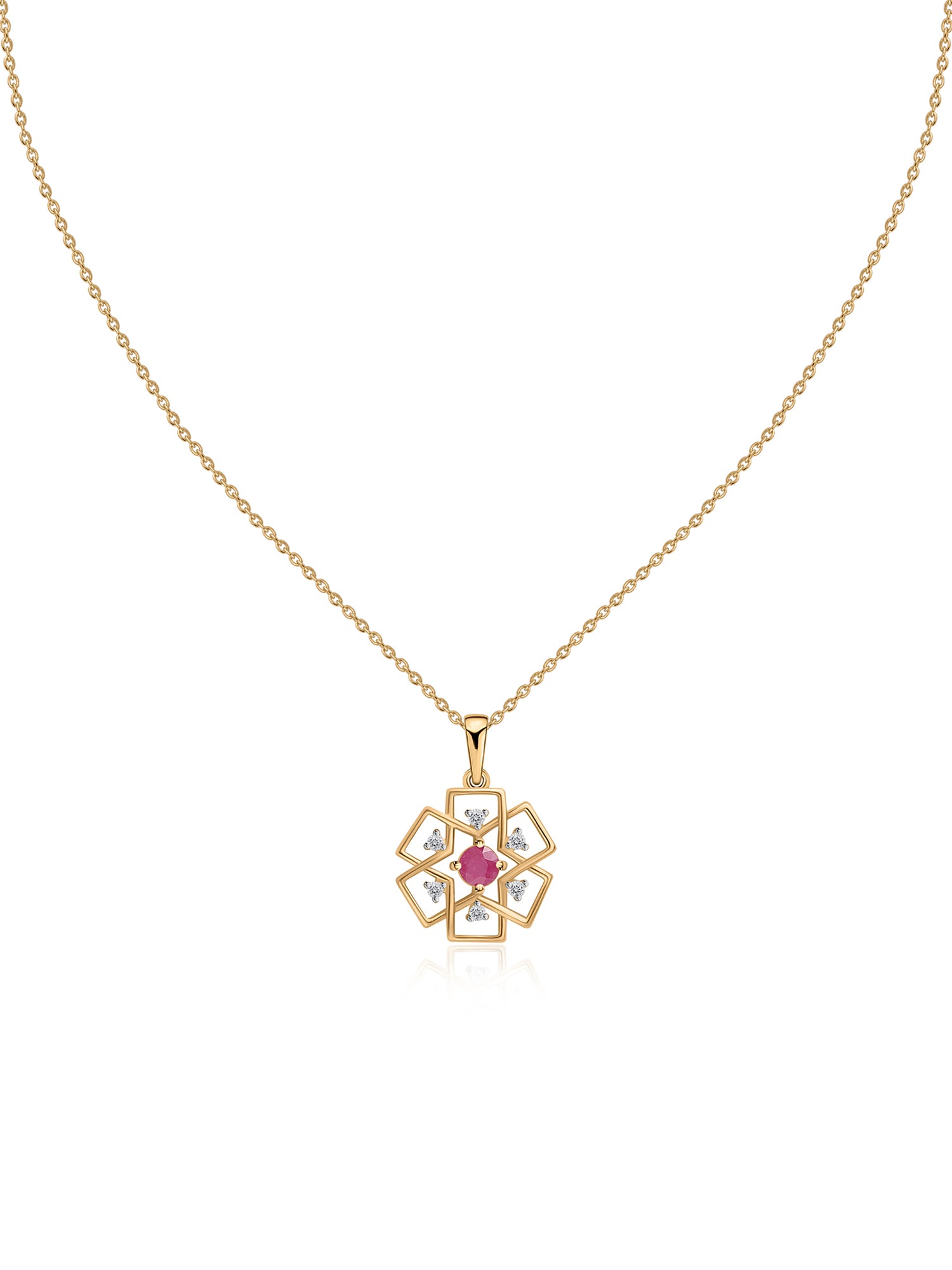 Eternal Bloom Ruby Pendant