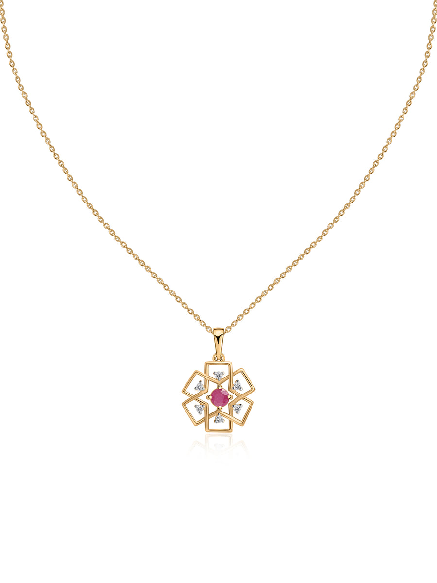 Eternal Bloom Ruby Pendant