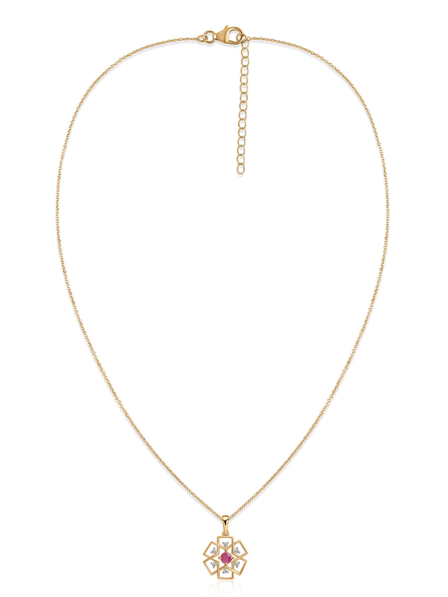 Eternal Bloom Ruby Pendant