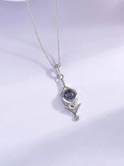 Regal Alexandrite Necklace in Silver