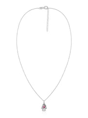 Tourmaline Hamsa Protection Pendant with Chain