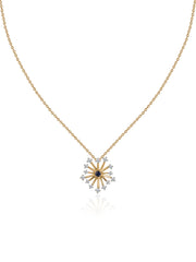 Celestial Natural Sapphire and Zirconia Pendant