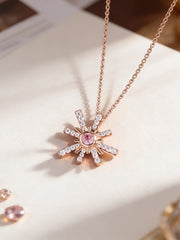 Rose Gold Pink Sparkles Pendant