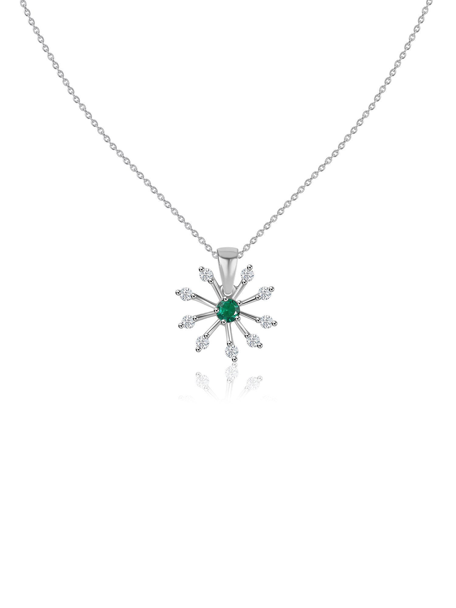Starry Nights Emerald CZ Pendant For Women