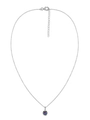 Alexandrite Round Solitaire Pendant with Chain