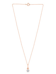 Lab Grown 0.20 Carat Diamond Solitaire Pendant With Chain