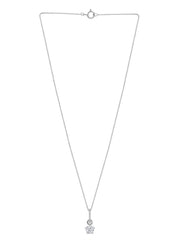 Lab Grown 0.20 Carat Diamond Solitaire Pendant With Chain