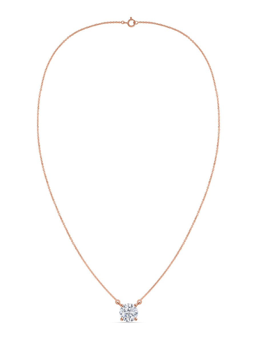 Radiant 1 Carat Lab Grown Diamond Necklace