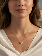 Radiant 1 Carat Lab Grown Diamond Necklace