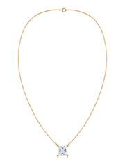 Regal Princess Cut Lab Grown Diamond Necklace