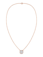 Princess 1 Carat Lab Diamond Gold Necklace