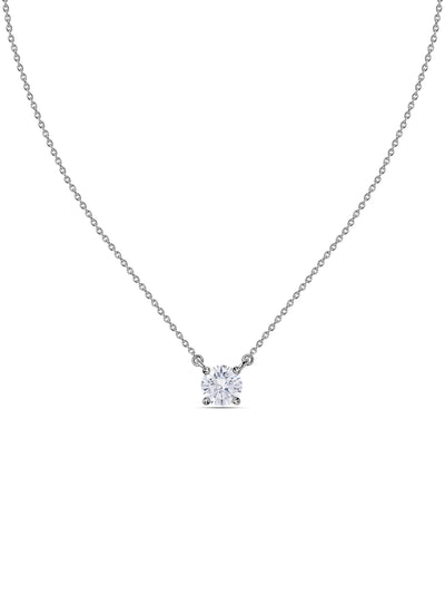 American Diamond Necklace in 925 Sterling Silver - BIS Hallmarked