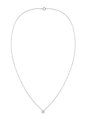 Lab Grown 0.50 Carat Solitaire Diamond Pendant With Chain