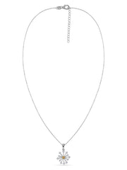 Snowflake Natural Citrine Gold Pendant With Chain