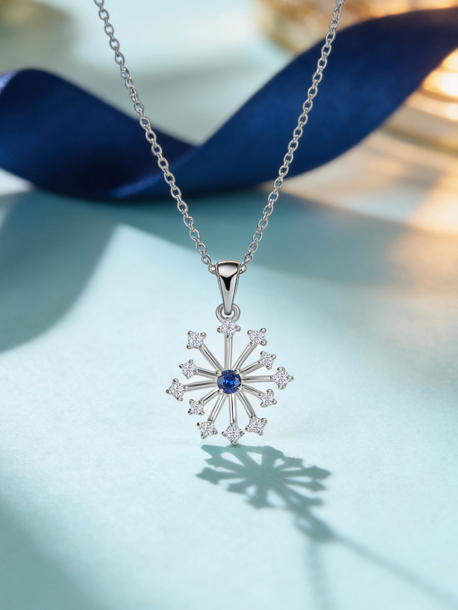 Sparkles Blue Sapphire Pendant For Women