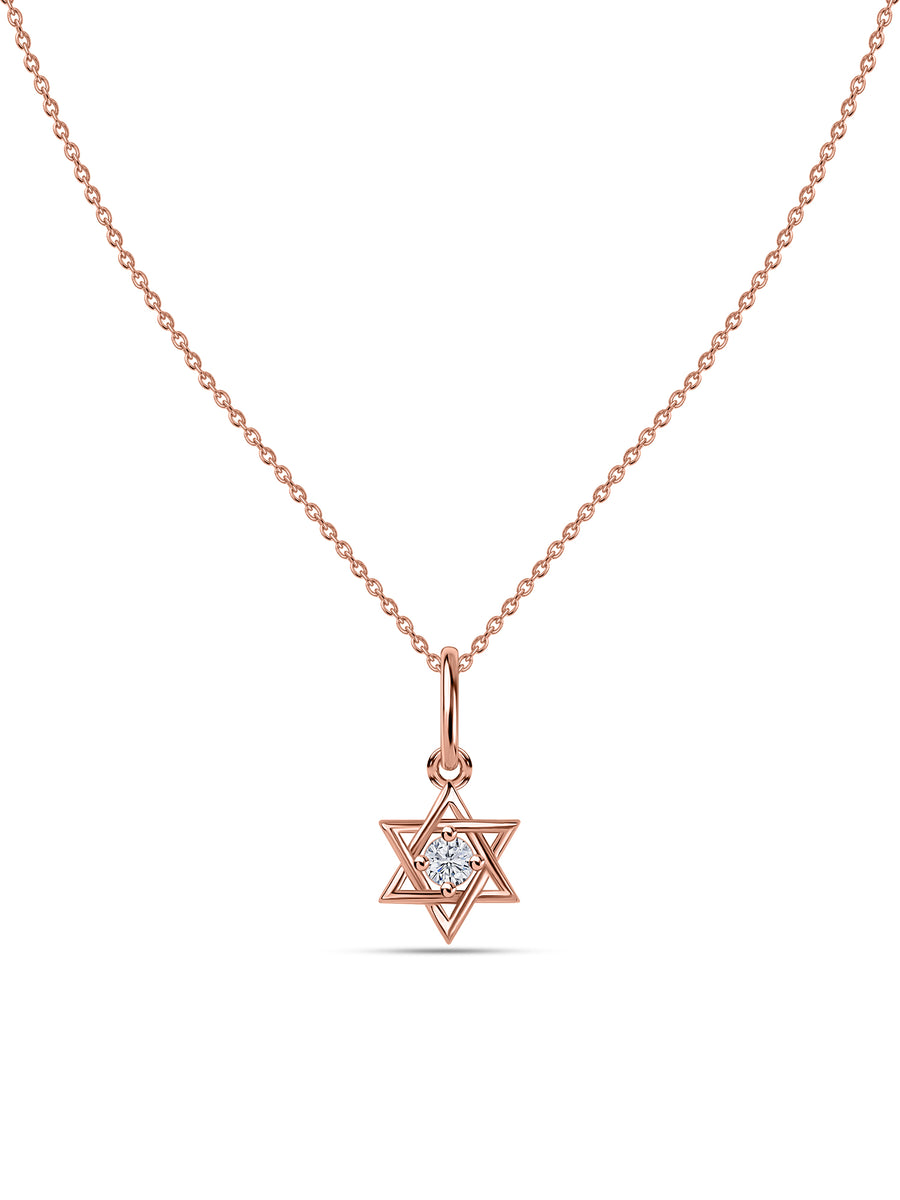 Sacred Star Lab Grown Diamond Gold Pendant