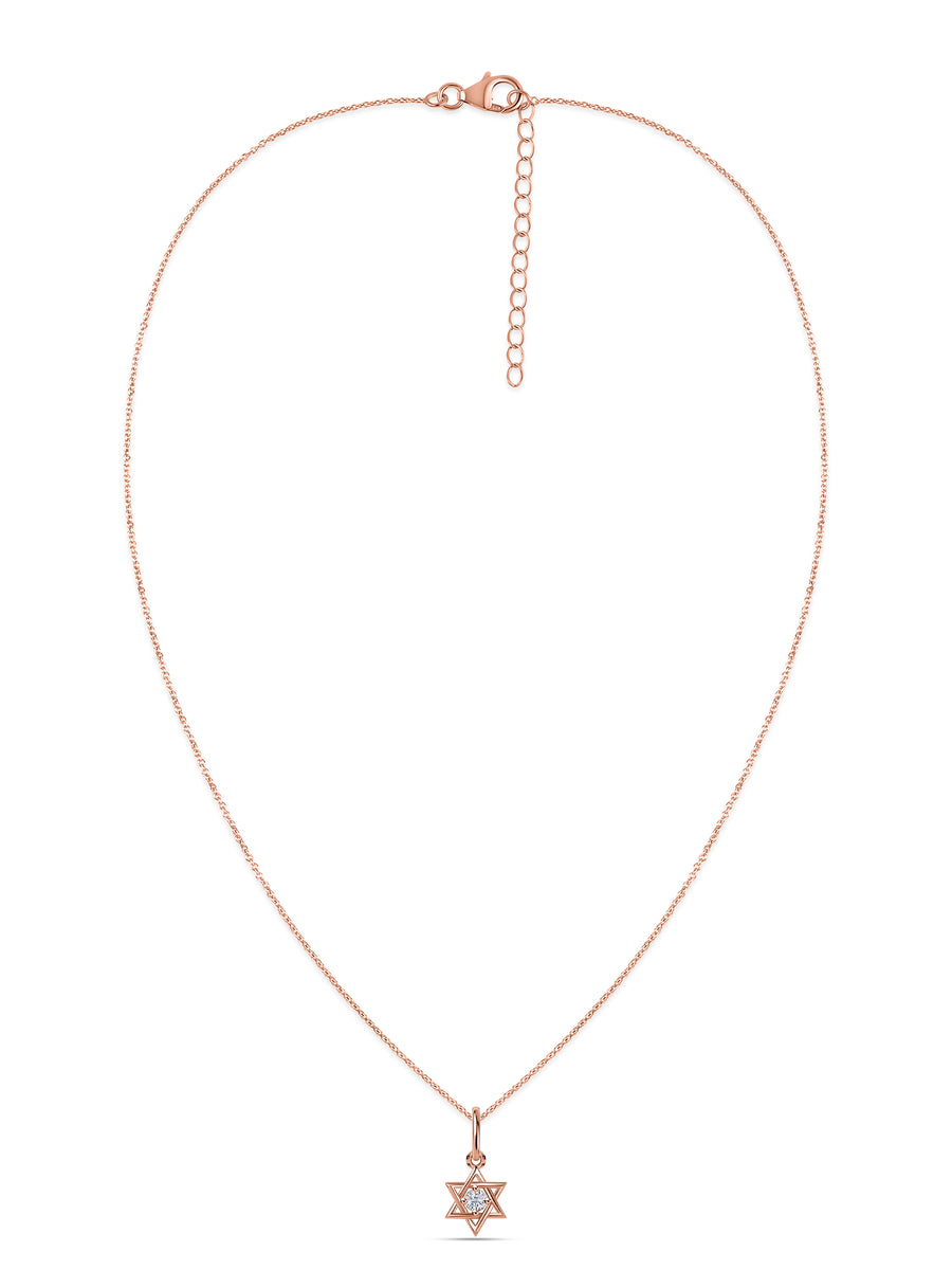 Sacred Star Lab Grown Diamond Gold Pendant
