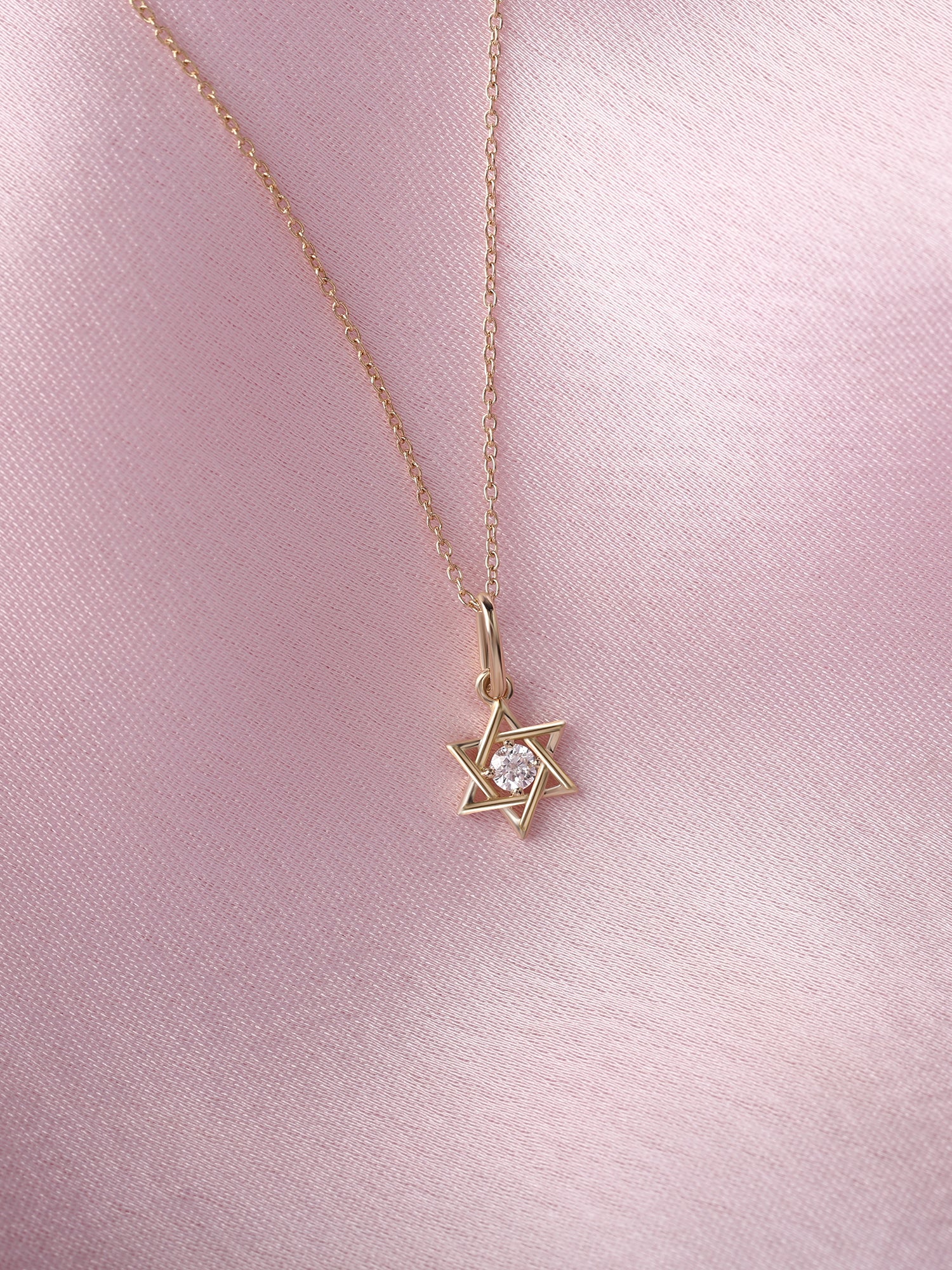 Sacred Star Lab Grown Diamond Gold Pendant