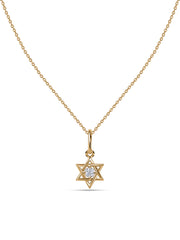 Sacred Star Lab Grown Diamond Gold Pendant