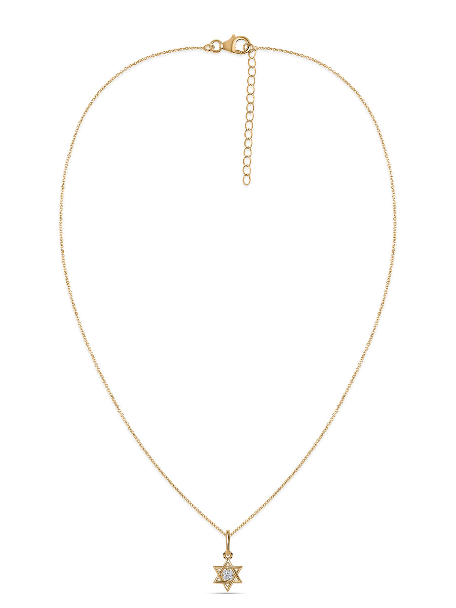 Sacred Star Lab Grown Diamond Gold Pendant