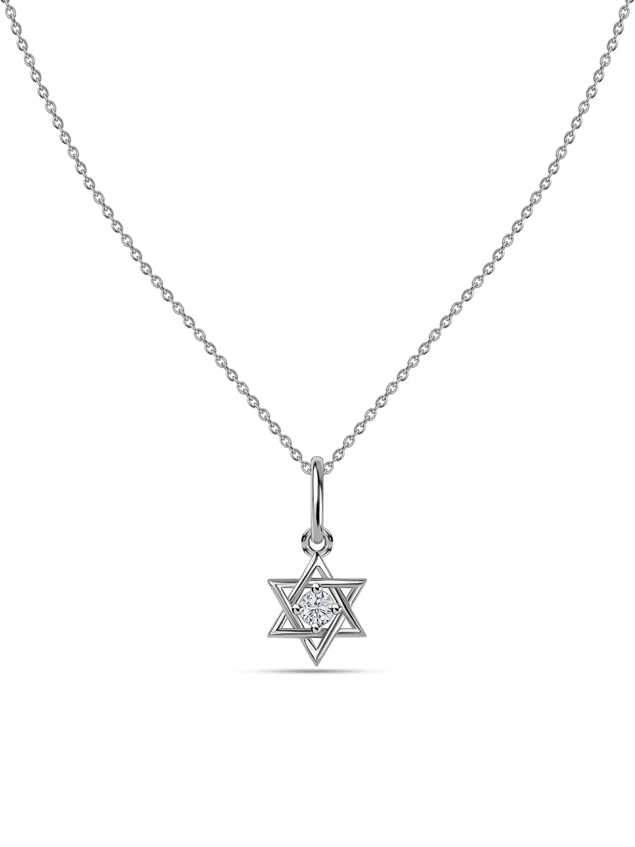 Sacred Star Lab Grown Diamond Gold Pendant