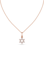 Divine Radiance Lab Grown Diamond Gold Star Pendant