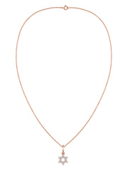 Divine Radiance Lab Grown Diamond Gold Star Pendant