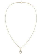 Divine Radiance Lab Grown Diamond Gold Star Pendant