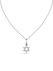 Divine Radiance Lab Grown Diamond Gold Star Pendant