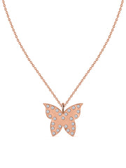 Papillon Lab Grown Diamond Butterfly Pendant With Chain