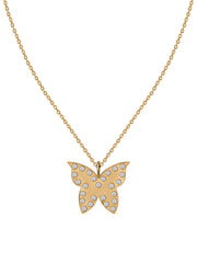 Papillon Lab Grown Diamond Butterfly Pendant With Chain