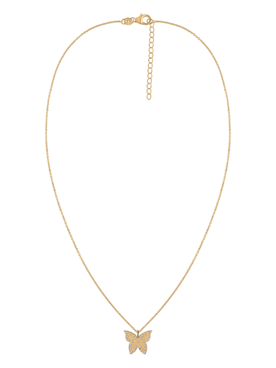 Papillon Lab Grown Diamond Butterfly Pendant With Chain