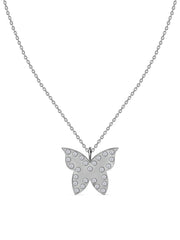 Papillon Lab Grown Diamond Butterfly Pendant With Chain