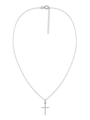 Sacred Light Lab Grown Diamond Gold Cross Pendant