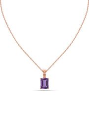 Elegant Natural Amethyst Gold Necklace