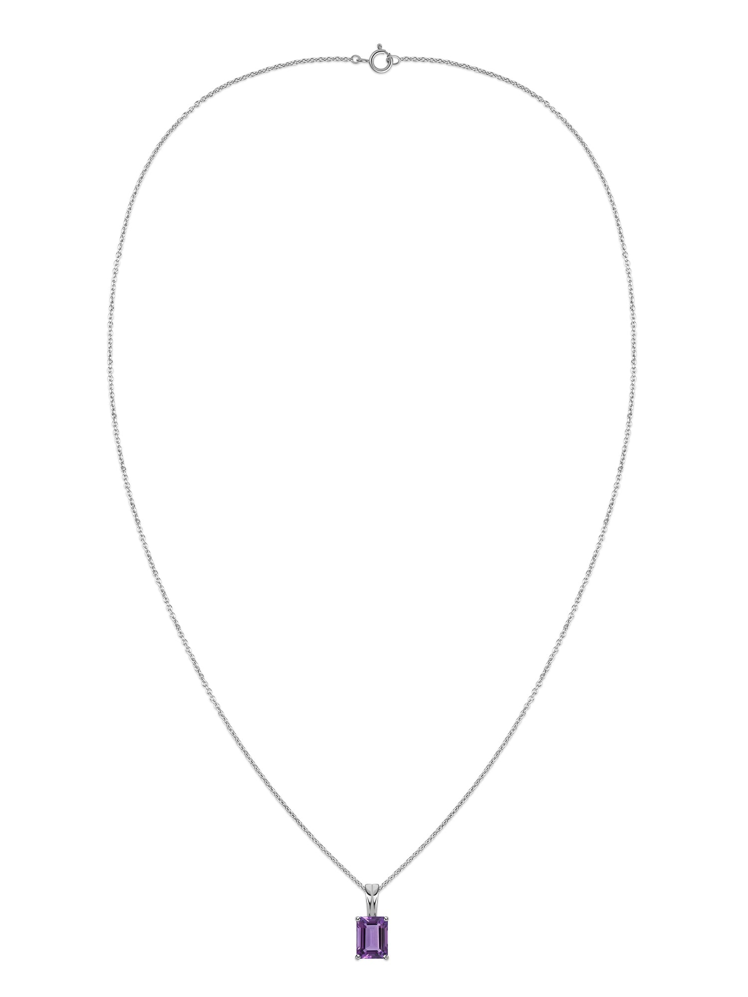 Elegant Natural Amethyst Gold Necklace