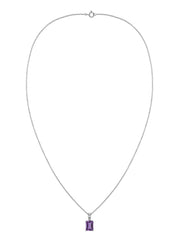 Elegant Natural Amethyst Gold Necklace