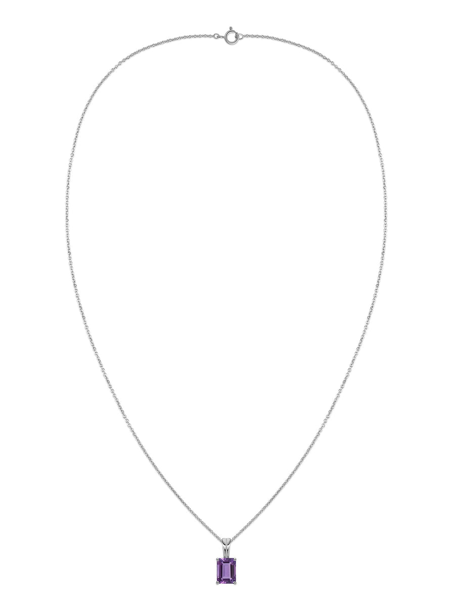 Elegant Natural Amethyst Gold Necklace